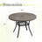 41" Round Patio Table With Storage Shelf-1745909895