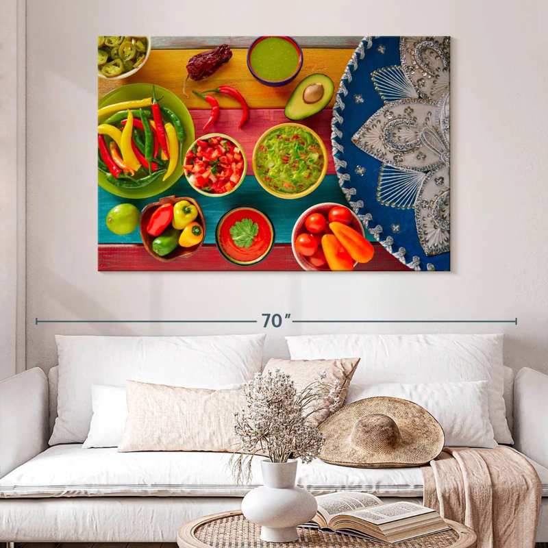 Yarlin Mexican Sauce, 34" H x 51" W