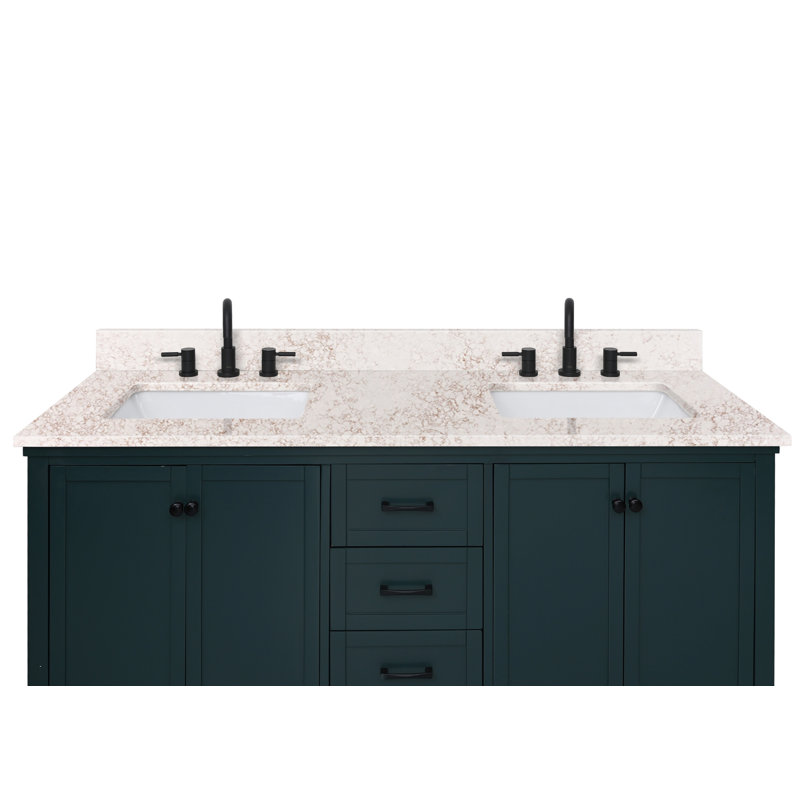 61'' W Double Vanity Top, Alluring