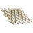 Hudson Kite Truffle 10-1/8" x 11-3/4" Porcelain Mosaic Tile