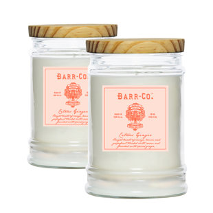 Barr-Co. Citrus Ginger Scented Tumbler Candle Set