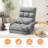 Adjustable Reclining Erogonomic Floor Game Chair With Meditation Armrest-942473134
