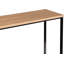 Console Bali Modern avec plateau en bois naturel et pieds en métal noir