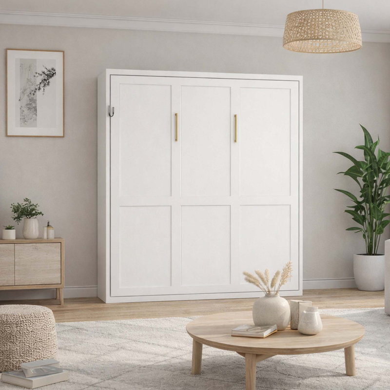 Lit escamotable vertical peu encombrant avec cadre grand