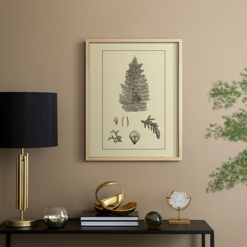 Arbor Study I, reproduction encadrée - bois massif, Naturel, H 11 po x l 9 po