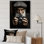 Portrait d'un homme en noir et blanc - impression