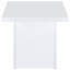 Table de bout blanche ultrabrillante