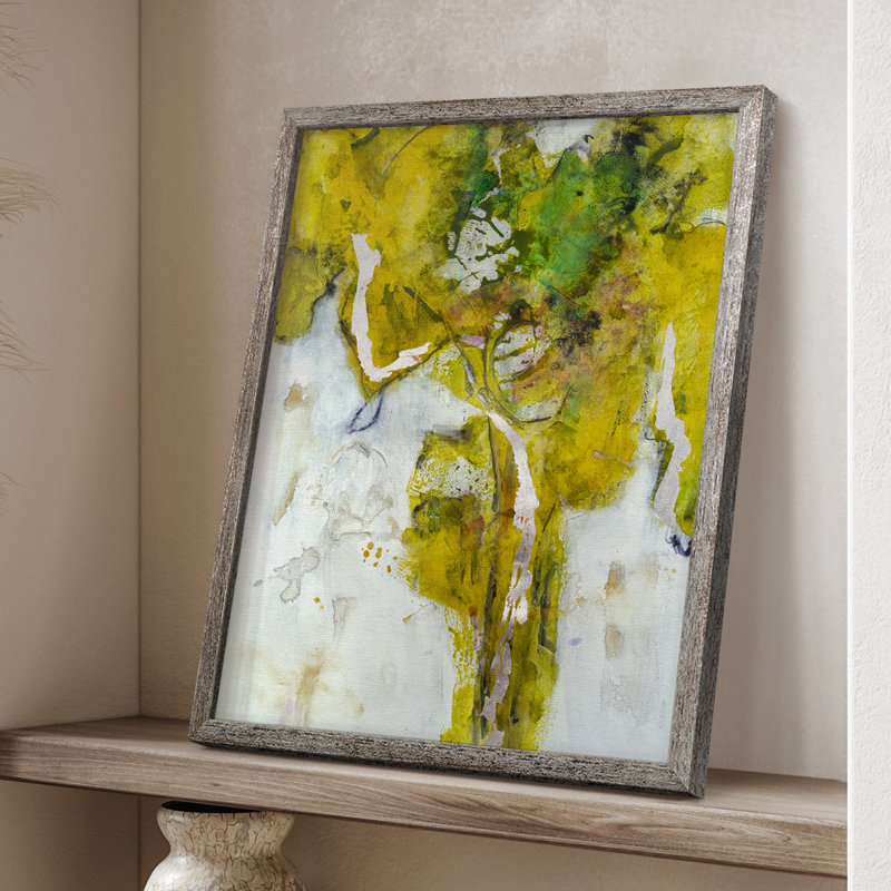 Golden Foliage I, reproduction encadrée - bois massif, H 21 po x l 17 po