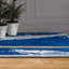 Tapis rectangulaire Divyan avec envers antidérapant