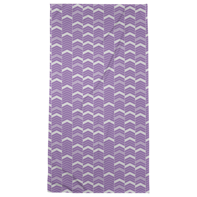 Stephenie Beach Towel, Violet/Light Gray