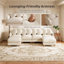 Grand canapé modulaire en chenille 4 places avec repose-pieds-1799030030
