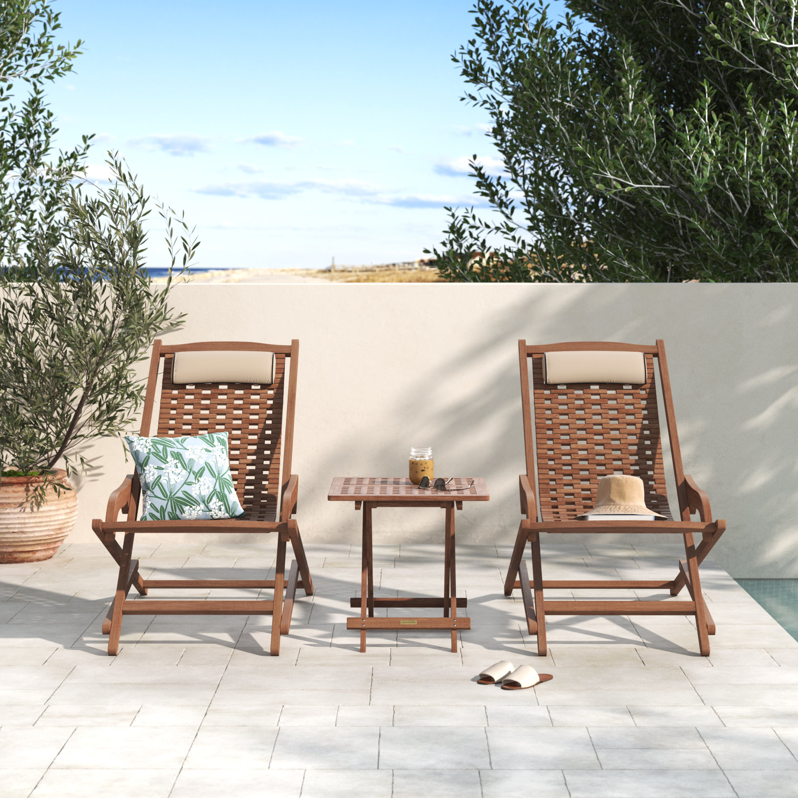 Kinsler Eucalyptus 2 - Person Patio Conversation Set