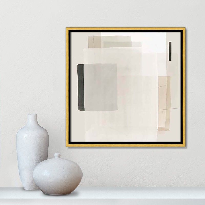 Mystical Momentum I par Hazel J, Cadre flottant doré, H 17,5 po x l 17,5 po x P 2 po