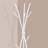 Contemporary Free Standing Hall Tree Coat Rack With 11 Hooks, Ideal For Entryway And Bedroom, Modern White Metal Design-1782385986