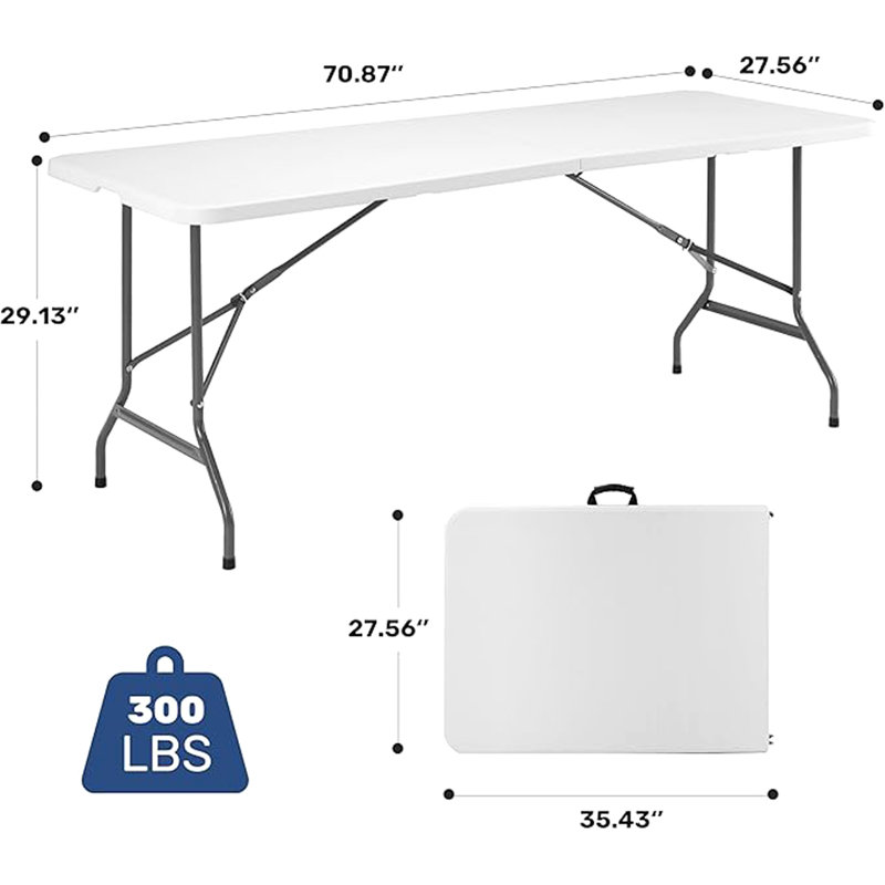 Portable Heavy-Duty Folding Table For Various Occasions And Convenient Storage