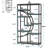 Modern Geometric Bookshelf and Versatile Display Unit