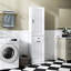 Armoire décorative, armoire à linge avec 1 armoire de rangement et 1 tiroir