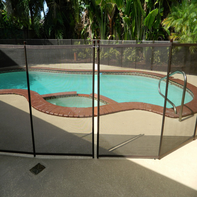 Vinyl Fencing with 4 Panel(s) Included, 48" H x 5" W x 5" D, Brown