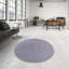 Tapis bleu / mauve à motif abstrait Bowmanstown-492743657