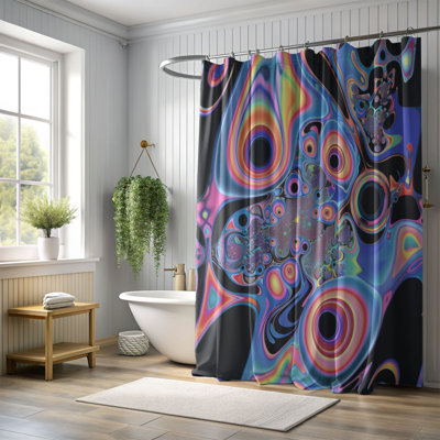 Trippy Colors - Rideau de douche Premium