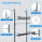 Door Spice Rack with Adjustable Racks