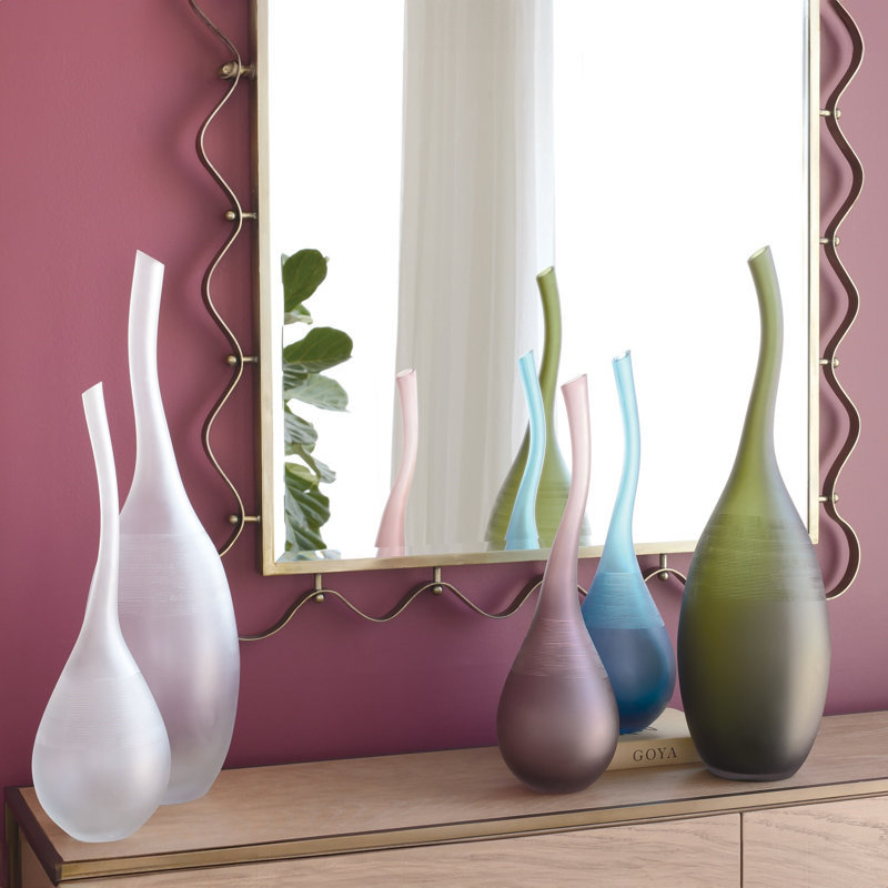 Curvature Bottle, 24.25" H x 7" W x 7" D, Amethyst