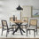 Adaora 4 - Person Cross Legs Base Dining Set