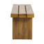 Banc d'extérieur au look classique avec pieds blocs, banc de chambre