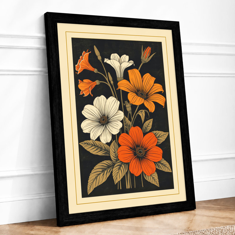 Blooms Botanical - Framed Print, Black, A3 - 42.0 x 29.7 cm