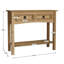 Dermott 2 Drawer Solid Wood Console Table for Hallway & Living Room Furniture