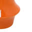 Vase décoratif Seny, col étroit, base évasée, céramique orange 16 po