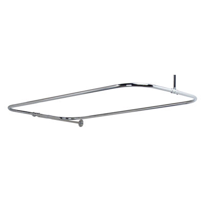 54'' D-Shaped Shower Curtain Rod