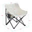2 chaises de camping d'extérieur pliables / portables, sac de transport, beige-770582802