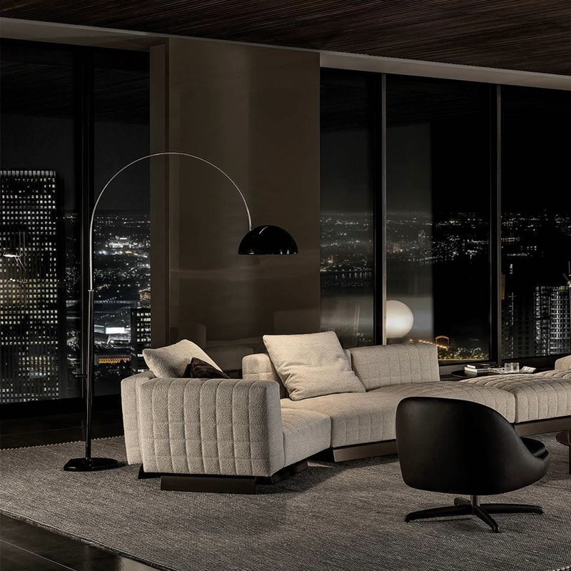 Coupé 94.4'' Floor Lamp, Black