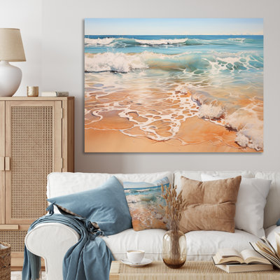Greece Coastal Serenity I - Landscapes Canvas Art Print