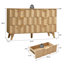 Commode double 6 tiroirs l 47,2 po CrestSide-2039964552