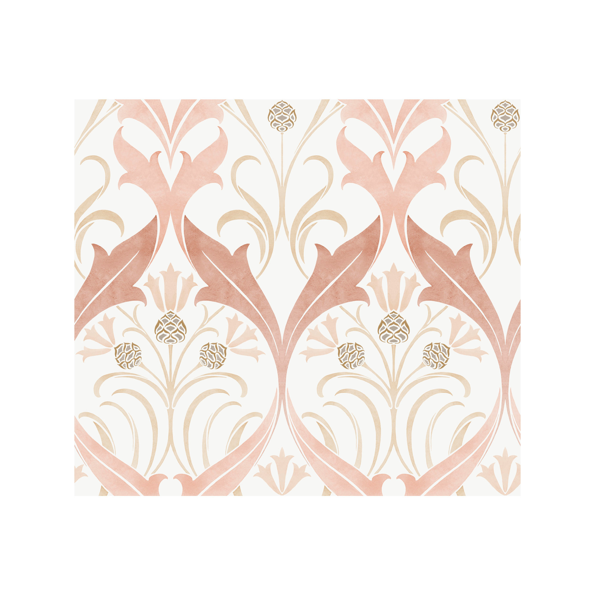 Harmon Floral Wallpaper, Blush