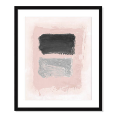 Pink, Black and Silver Shimmer I Print