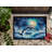 Dolphin in a Starry Sea Doormat-112746387