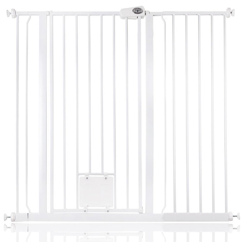 Metal Pressure Mounted Pet Gate, 113.8 - 121.4cm