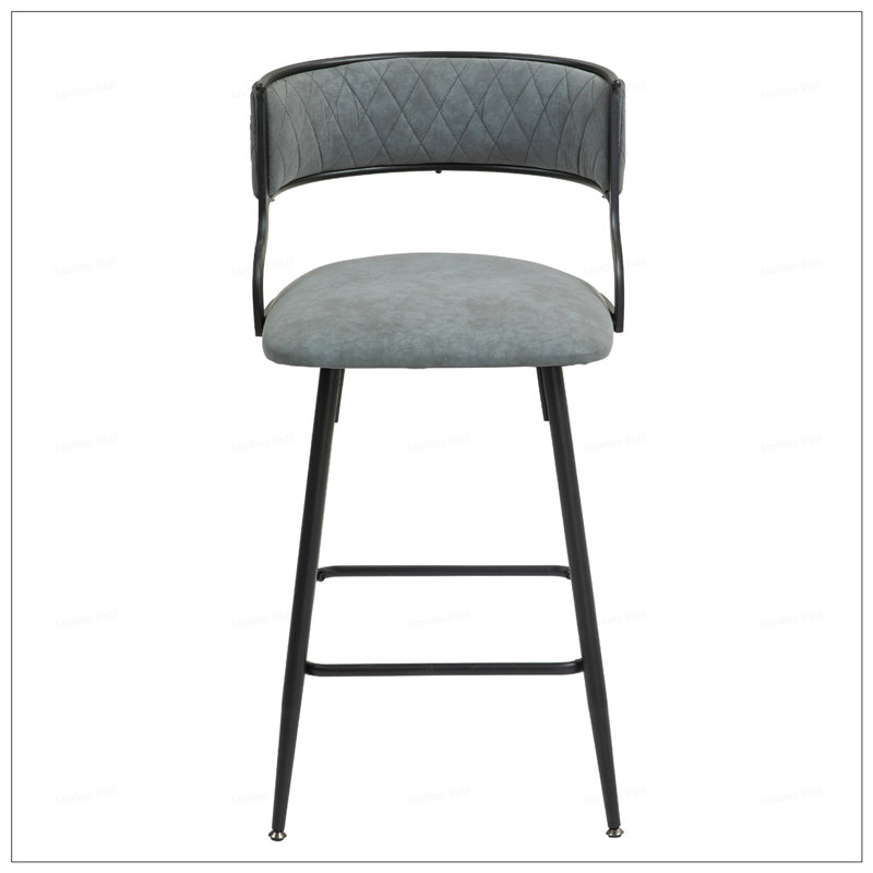 Tabourets de bar en polyuréthane, Gris