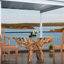 Glass Top Solid Wood Base Dining Table-689881579