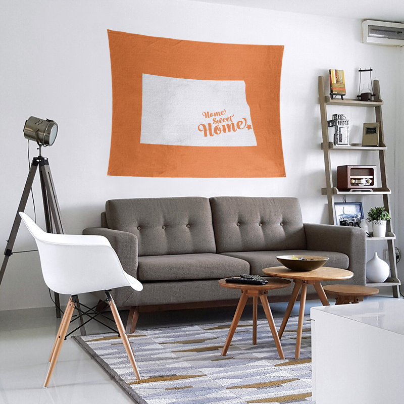 Polyester Tapestry, 27.5" H x 37.5" W, Orange