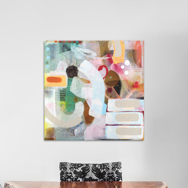 « changeed my mind iii », reproduction d’art sur toile tendue, H 12 po x l 12 po x P 0,75 po