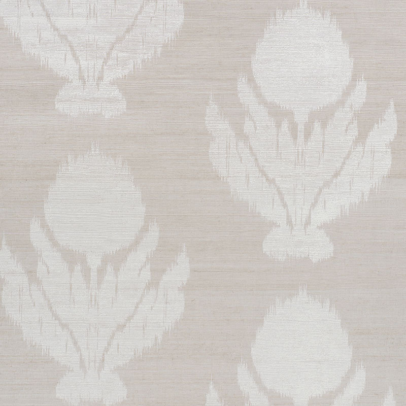 Agra Hemp Shimmer Wallpaper, Moonstone