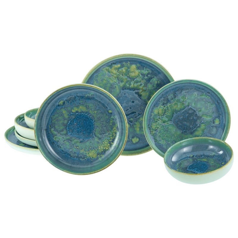 Yuki Piece Stoneware Dinnerware Set - Service for 2