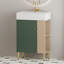 Meuble-lavabo avec lavabo en céramique et extérieur - 21,6 po 24Vb06-21Lvr