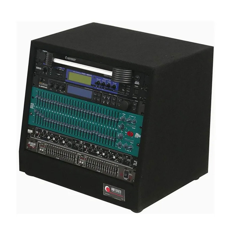 Carpeted DJ Music Studio Equipment Audio Rack