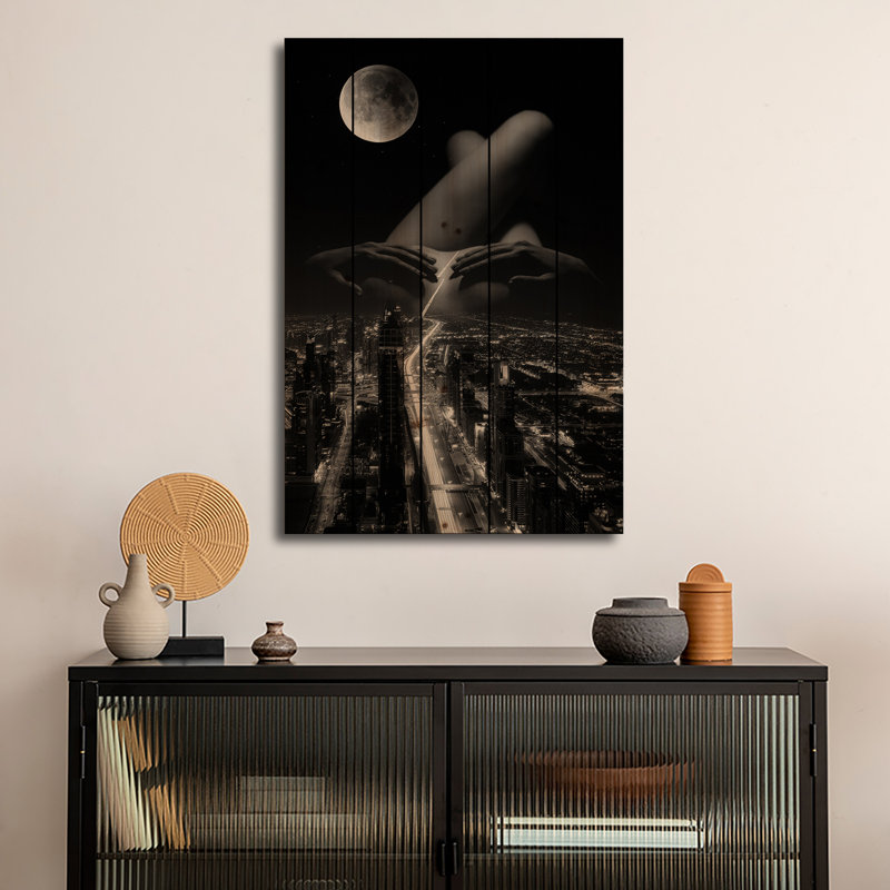 Wood Wall Art Print - Strip Down by Kiki C Landon, 26" H x 18" W
