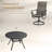 4-Person Outdoor Round Dining Set With Swivel Chairs-646941881